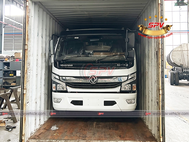 1 Unit of Milk Tank Truck Loading Into Container at SPV Factory